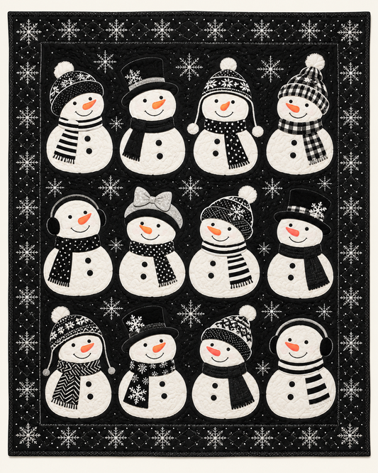 Snowman Chorus TD101026474 Quilt Blanket
