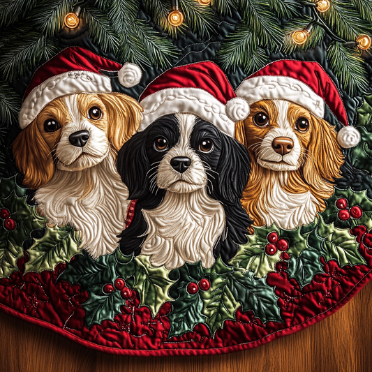 Spaniel TAI041124485 Quilted Tree Skirt