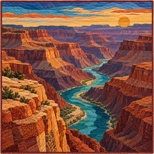 Arizona Canyon Of Color TD181026111 Quilt Blanket