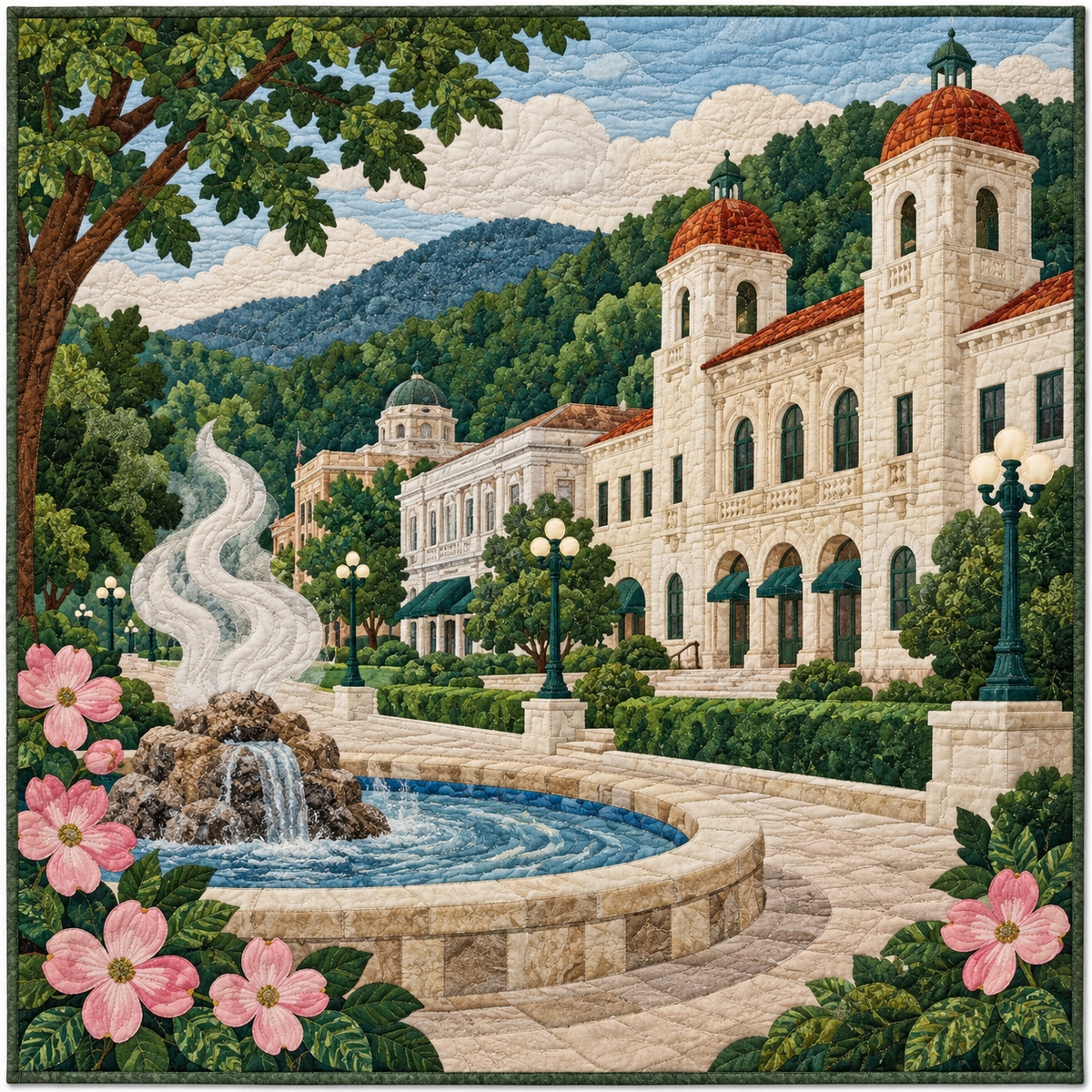 Arkansas Hot Springs Heirloom TD181026118 Quilt Blanket