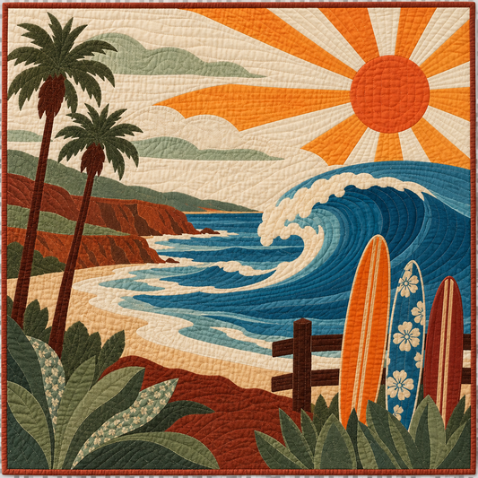 California Pacific Surf Song TD181026123 Quilt Blanket