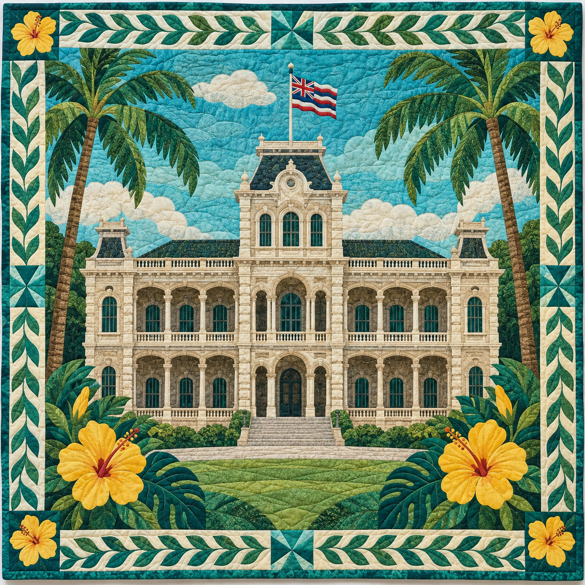 Hawaii Palace Of Memory TD181026155 Quilt Blanket
