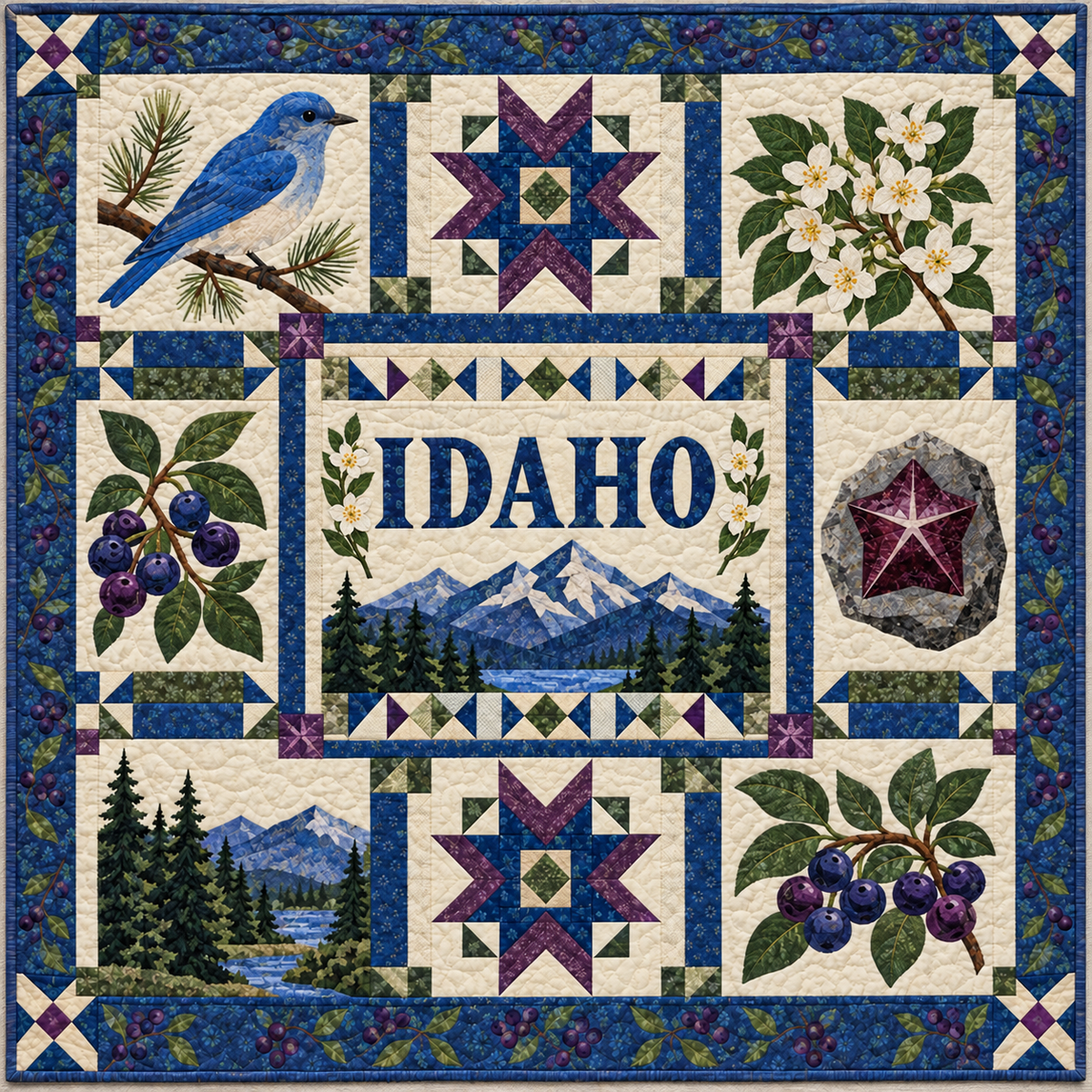 Idaho Gem State Gathering TD181026157 Quilt Blanket