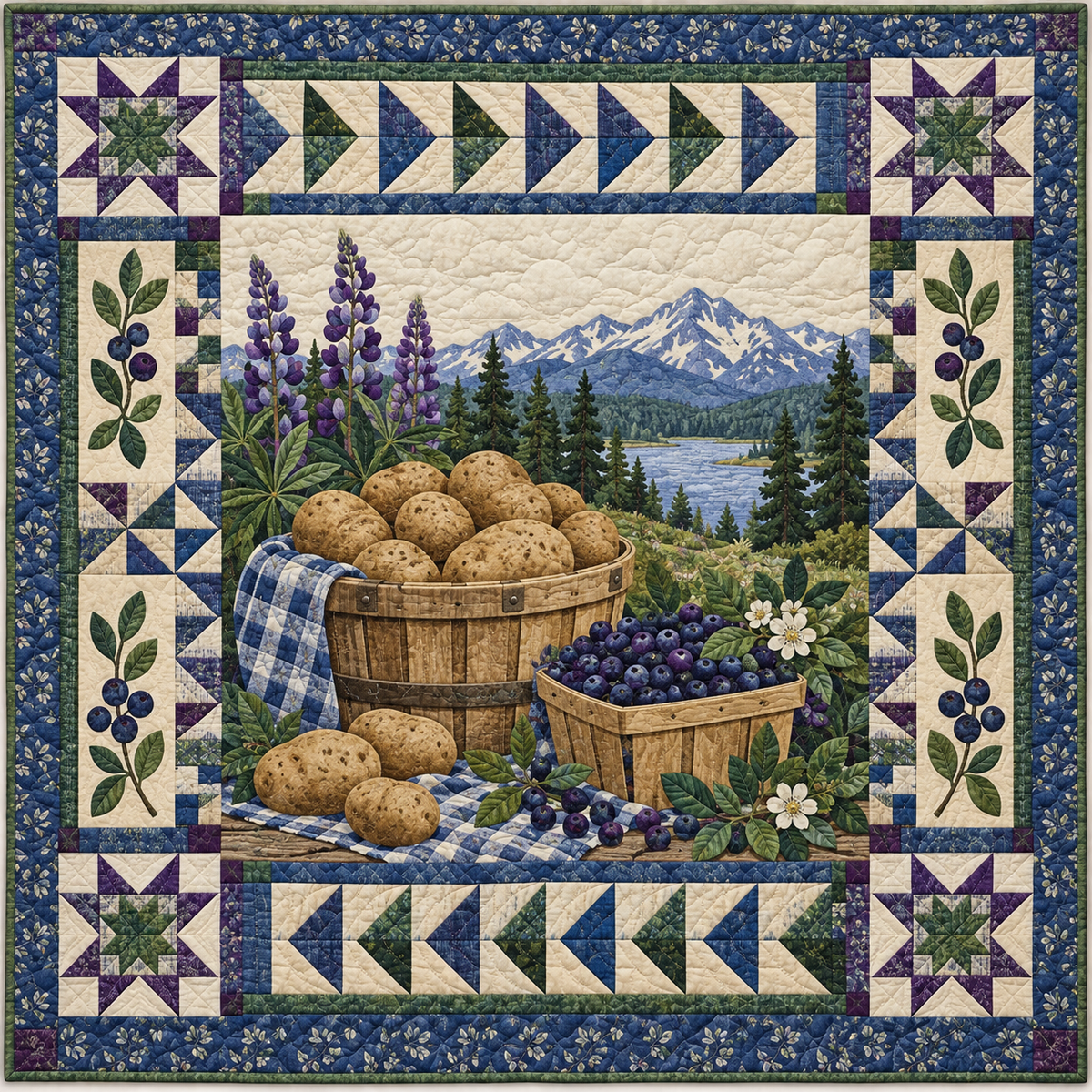 Idaho Idaho Harvest Home TD181026158 Quilt Blanket
