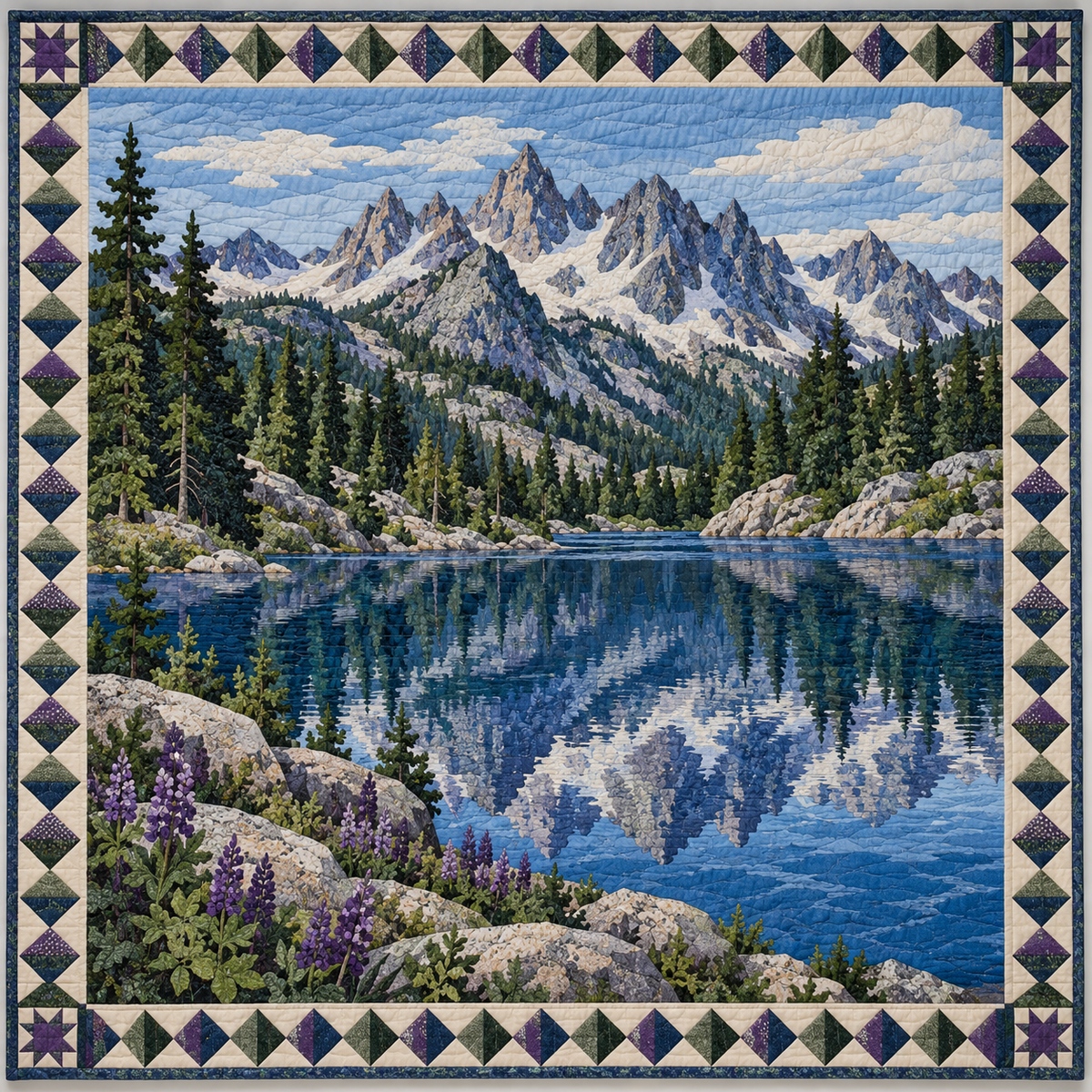 Idaho Sawtooth Stillness TD181026159 Quilt Blanket