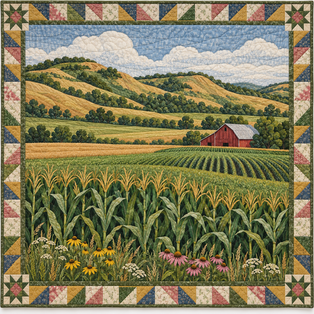 Iowa Loess Hills Gold TD181026174 Quilt Blanket