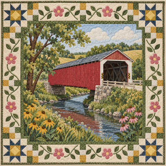 Iowa Madison County Crossing TD181026175 Quilt Blanket