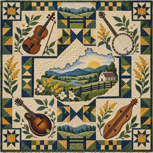 Kentucky Front Porch Bluegrass TD181026182 Quilt Blanket