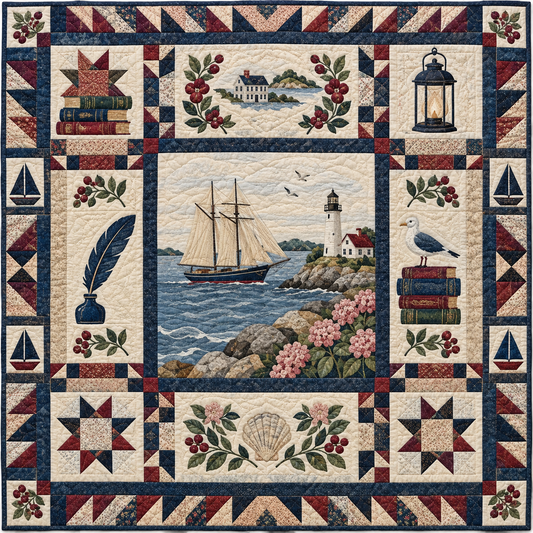 Massachusetts Stories By The Sea TD181026205 Quilt Blanket