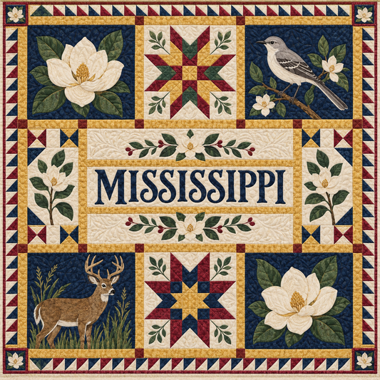 Mississippi Magnolia State Home TD181026219 Quilt Blanket