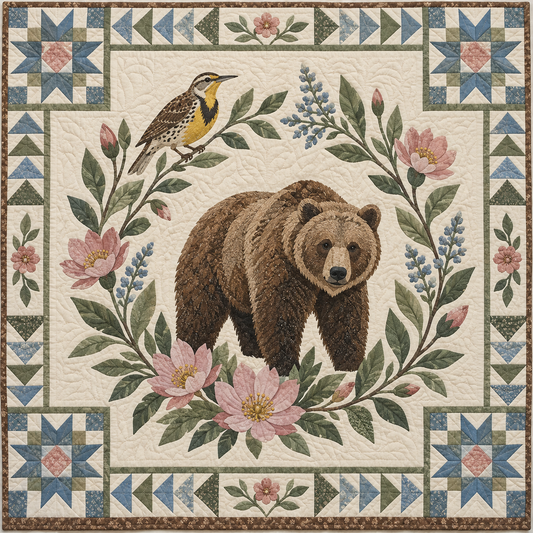 Montana Bitterroot And Meadowlark TD181026227 Quilt Blanket