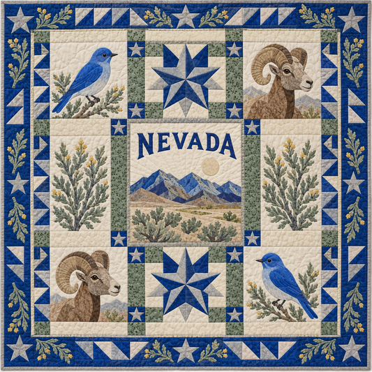 Nevada Silver State Starlight TD181026239 Quilt Blanket