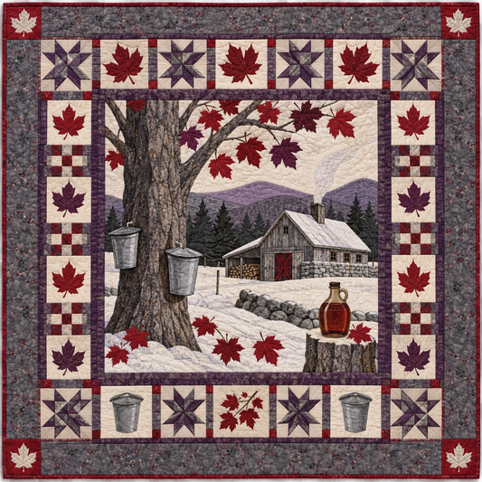 New Hampshire Sugarhouse Spring TD181026244 Quilt Blanket