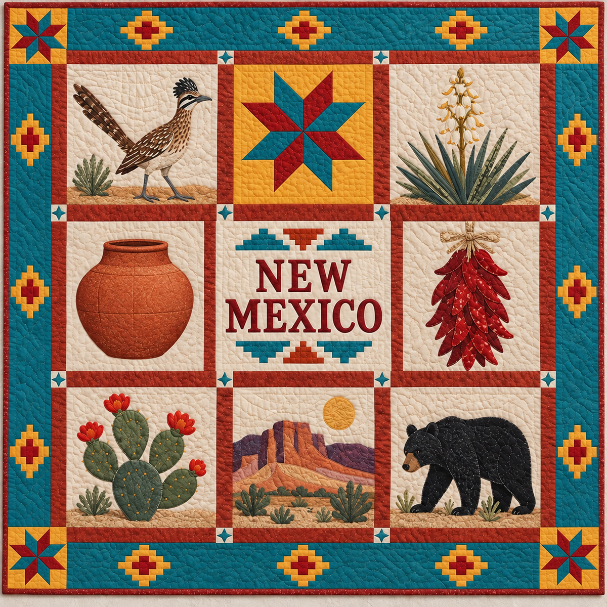 New Mexico Land Of Enchantment TD181026253 Quilt Blanket