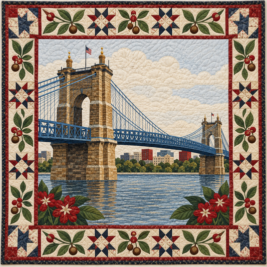 Ohio Roebling Riverlight TD181026274 Quilt Blanket