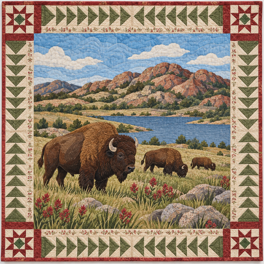 Oklahoma Wichita Mountain Wind TD181026280 Quilt Blanket