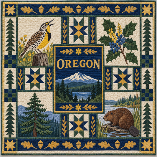 Oregon Beaver State Home TD181026281 Quilt Blanket