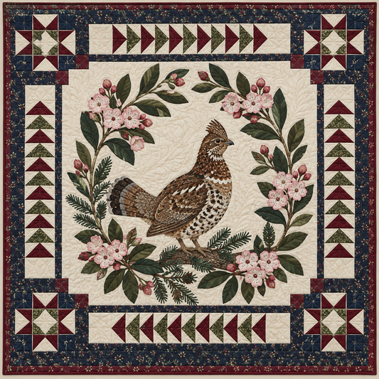 Pennsylvania Grouse And Laurel TD181026288 Quilt Blanket