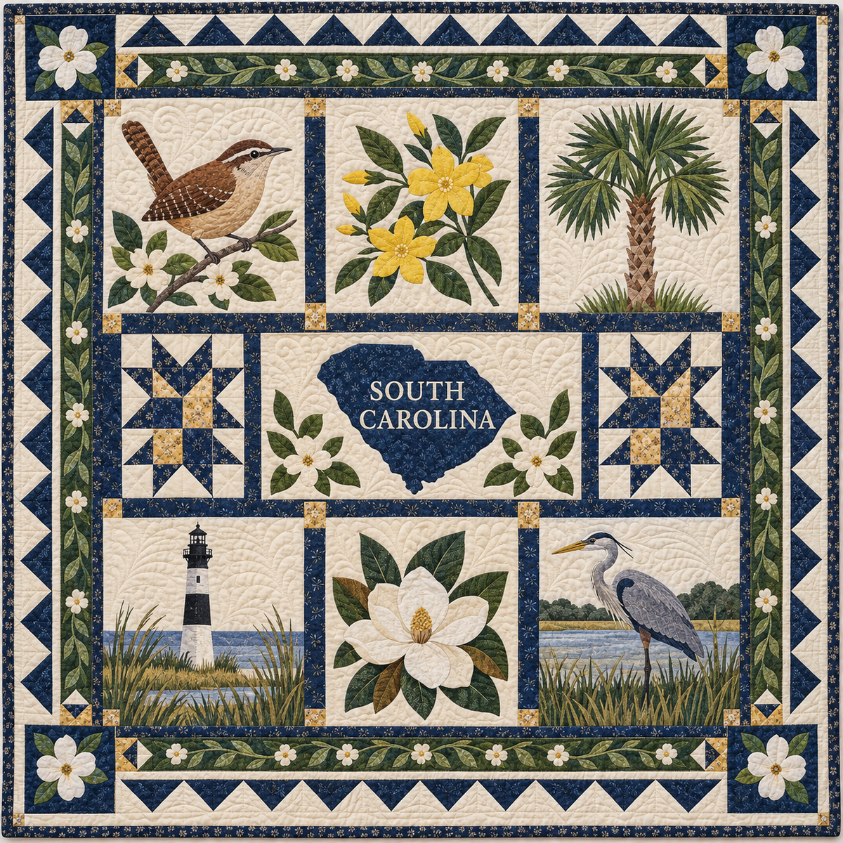 South Carolina Palmetto State Home TD181026297 Quilt Blanket
