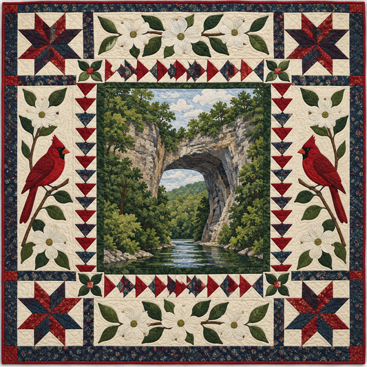 Virginia Natural Bridge Wonder TD181026328 Quilt Blanket