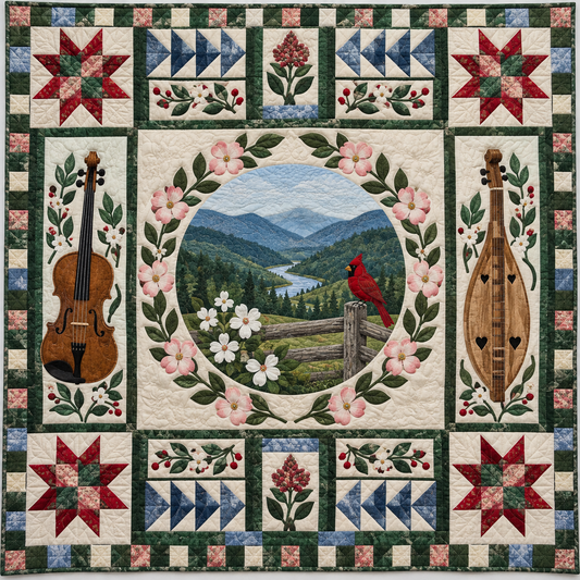 West Virginia Mountain Melodies TD181026338 Quilt Blanket