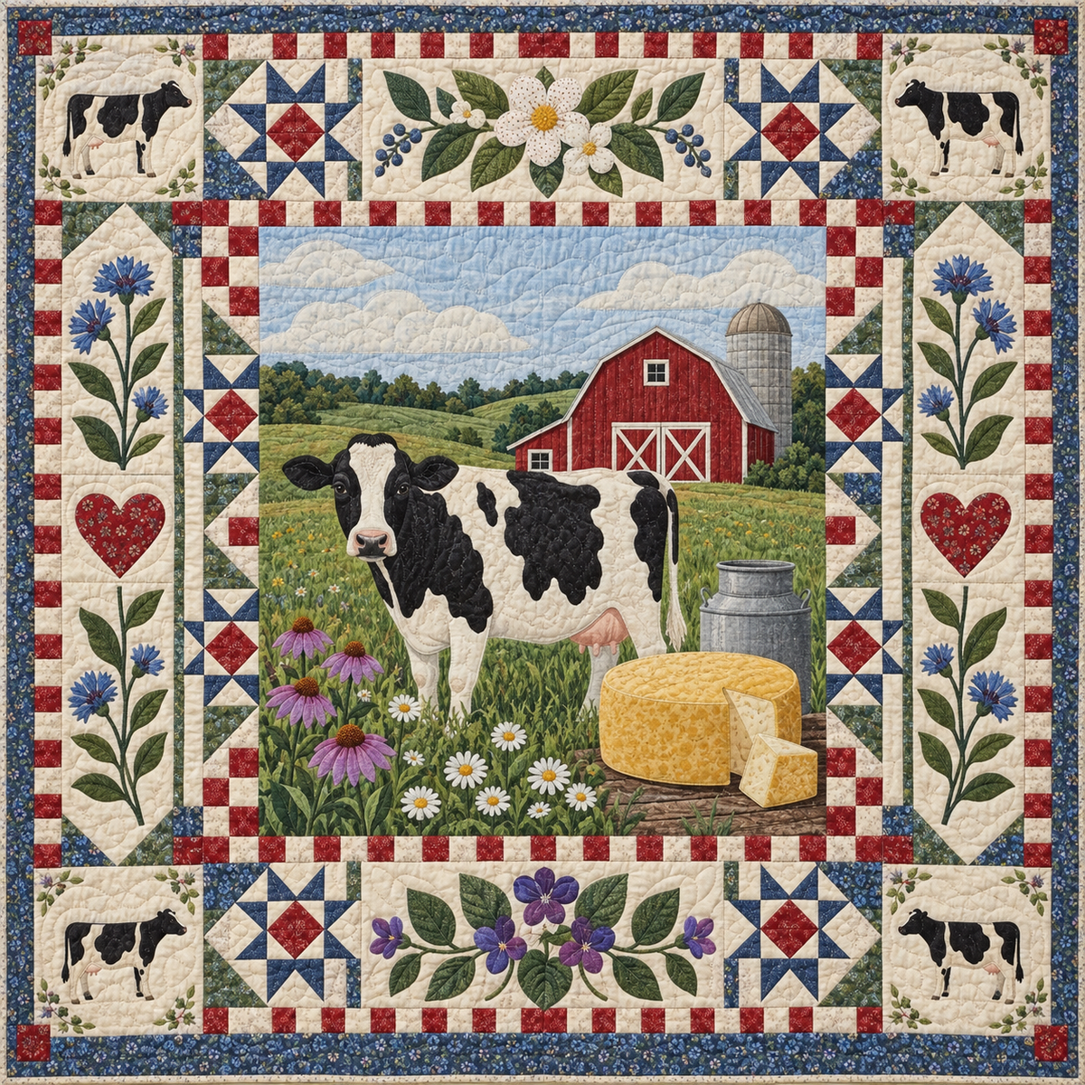 Wisconsin Dairyland Harvest TD181026342 Quilt Blanket