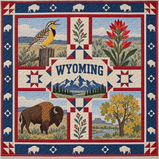 Wyoming Equality State Home TD181026346 Quilt Blanket