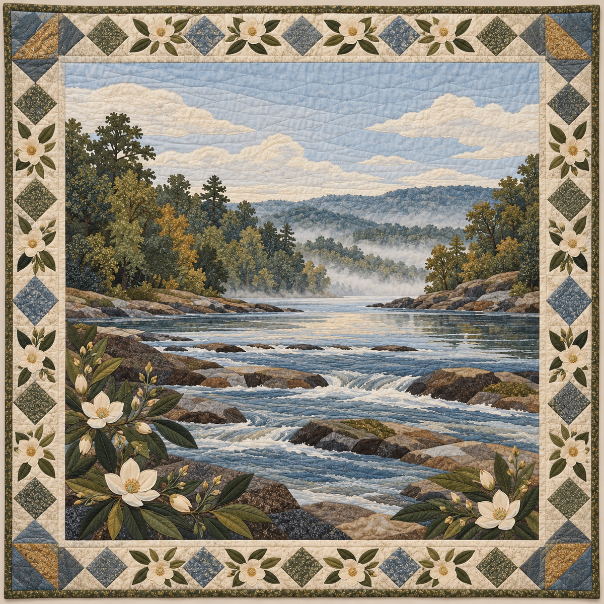 Georgia Sweetbay Shoals quilt blanket