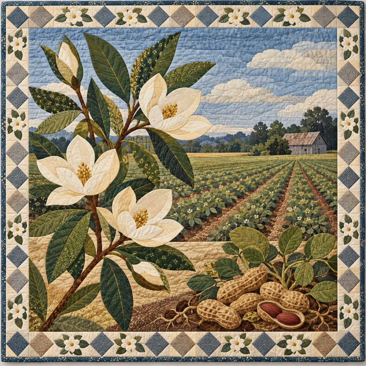 Georgia Plains Garden Patch quilt blanket