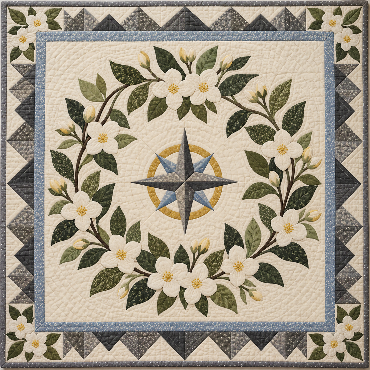 Idaho Syringa Garden quilt blanket
