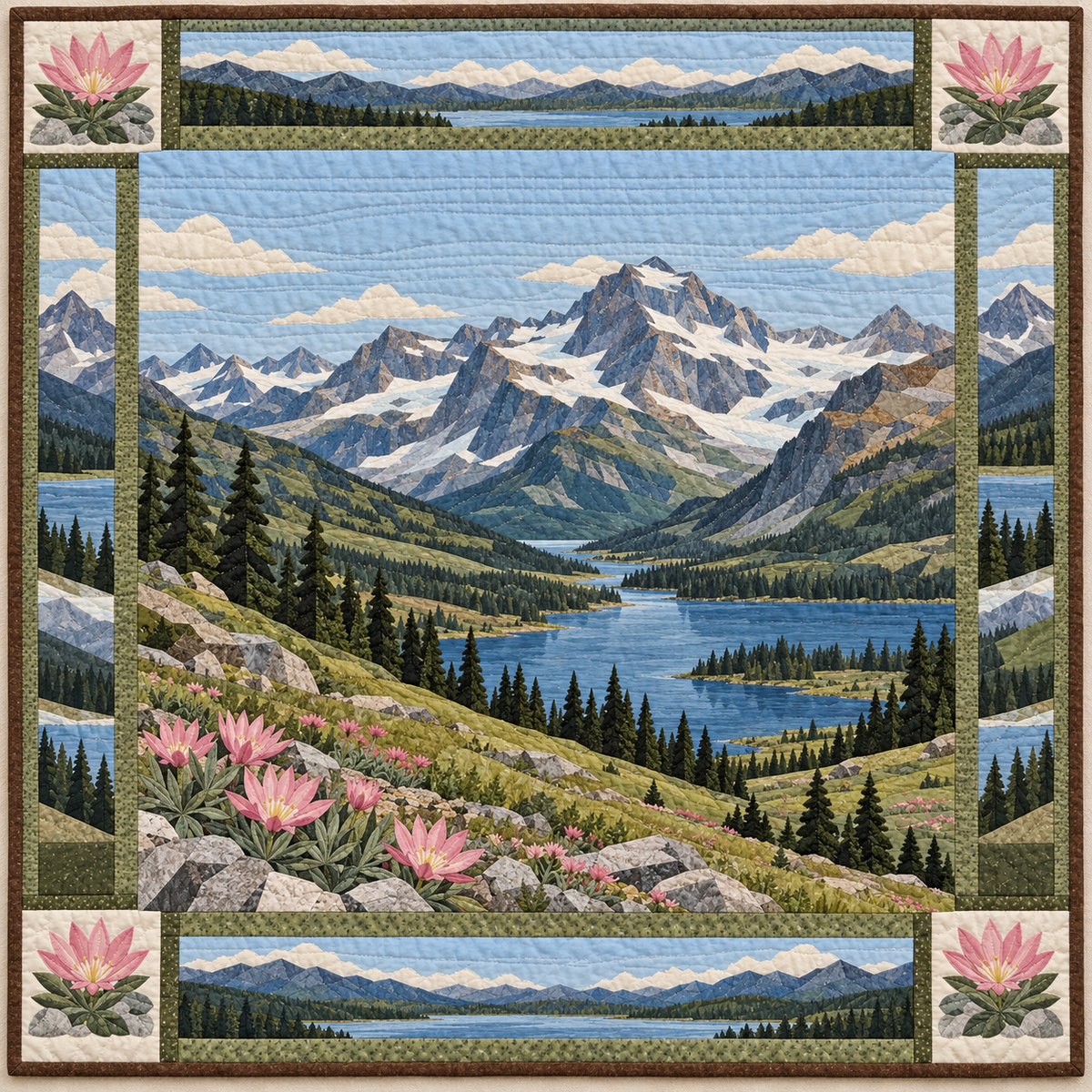 Montana Bitterroot Big Sky quilt blanket