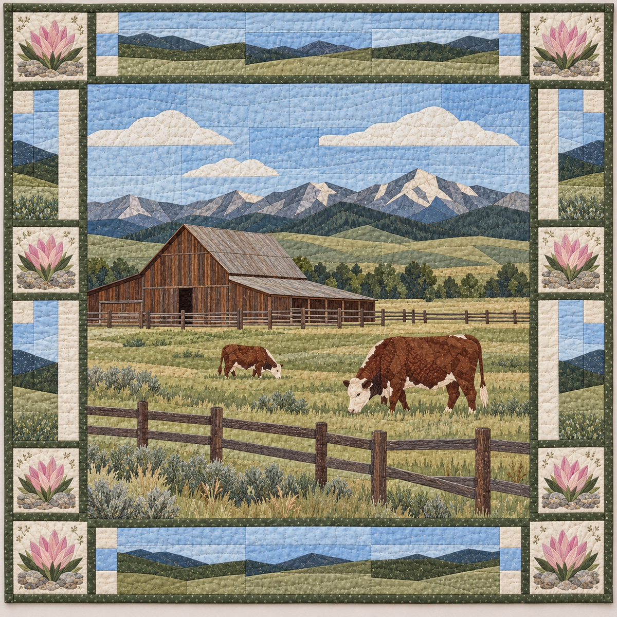 Montana Ranch Horizon quilt blanket