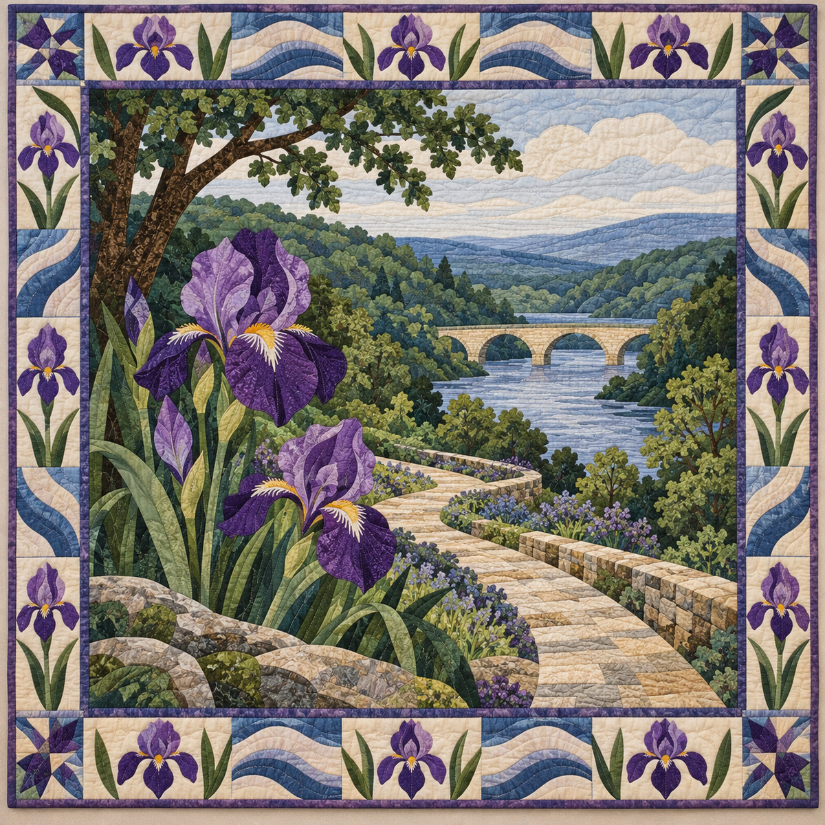 Tennessee Volunteer Pathways quilt blanket