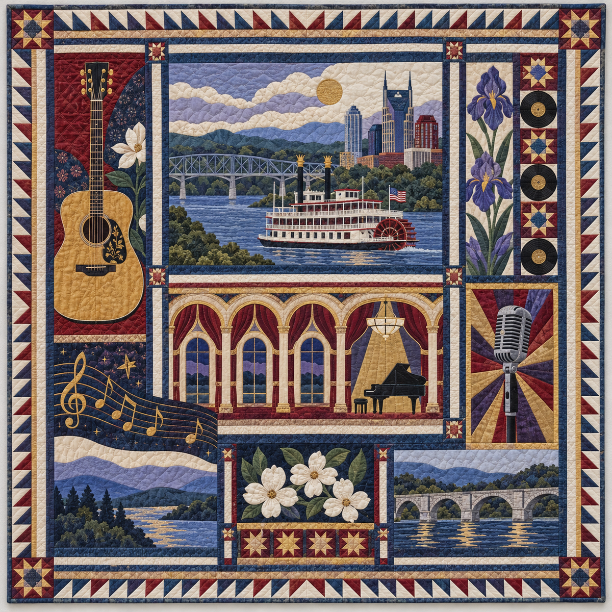 Tennessee Tennessee Sound Quilt TD1410261126 Quilt Blanket