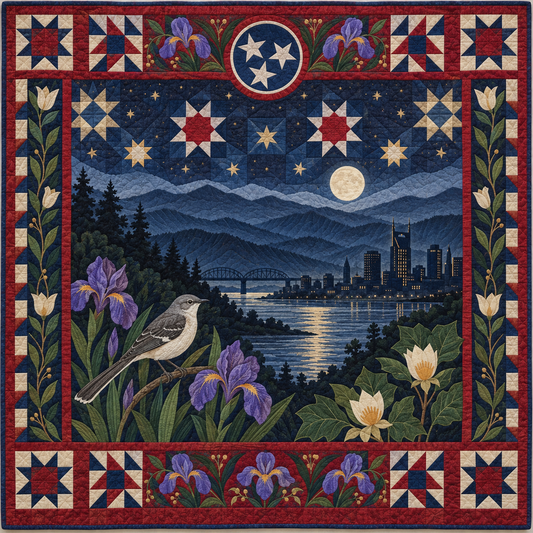 Tennessee Night Garden TD181026815 Quilt Blanket