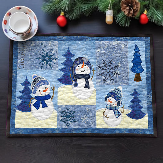 Snowman TN19122301 Quilted Placemats