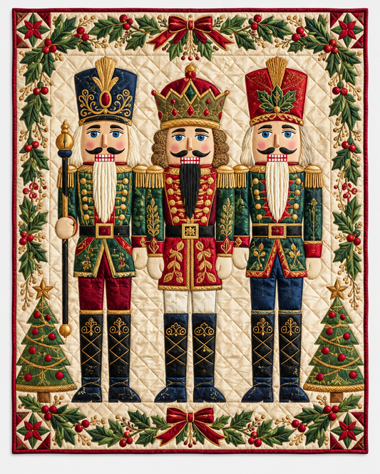 Traditional Nutcracker Trio TD101026518 Quilt Blanket