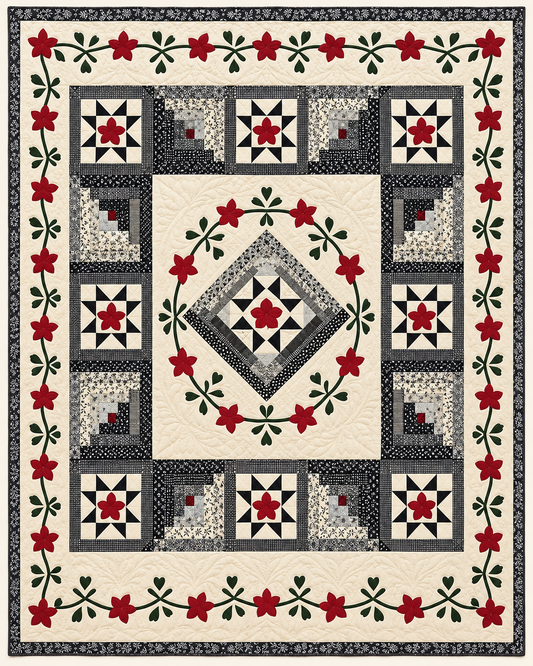 Traditional Star And Vine TD101026519 Quilt Blanket
