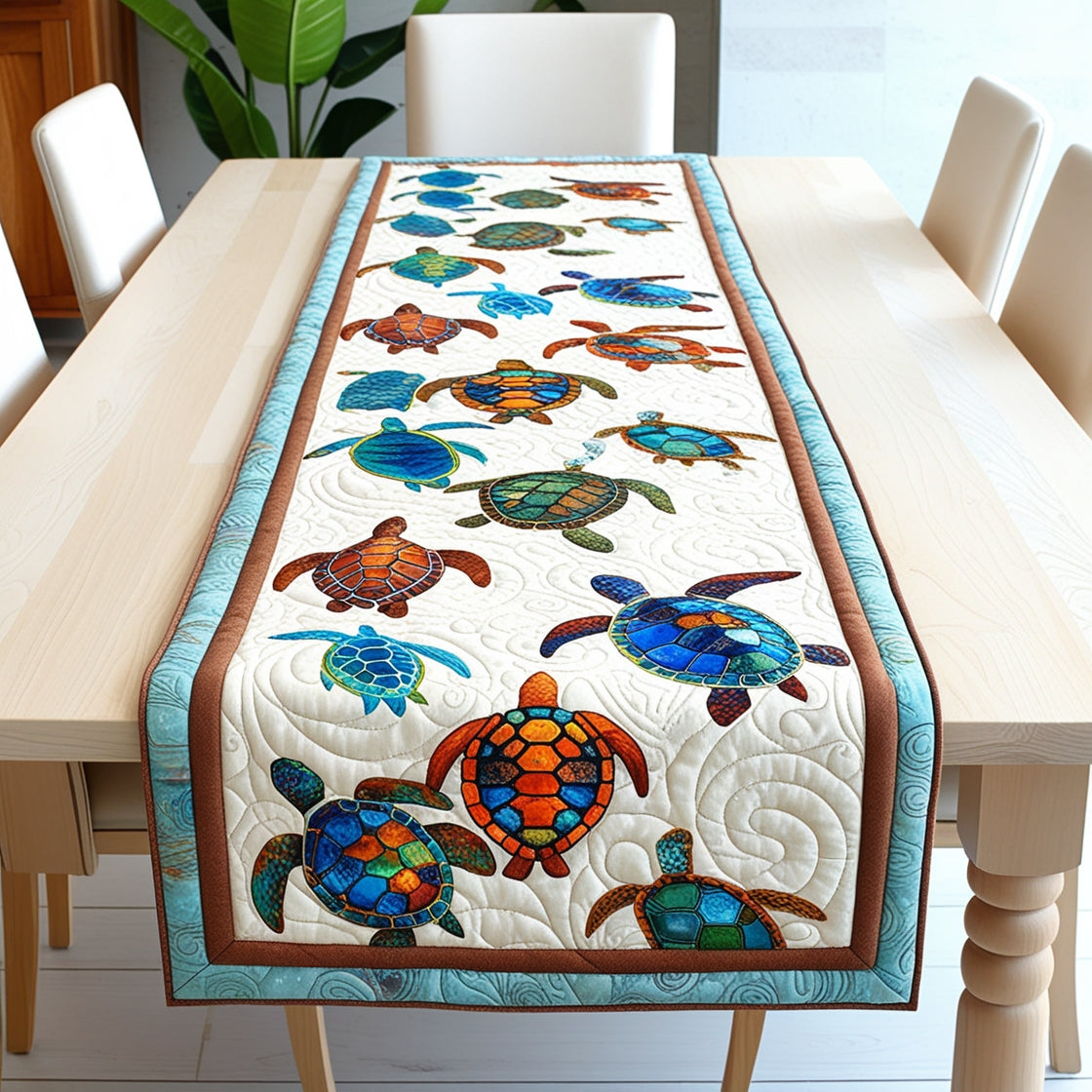 Turtle NTA311024247 Quilted Table Runner