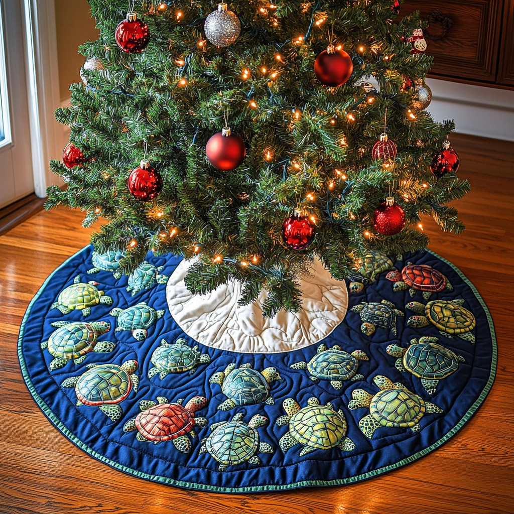 Turtle TAI041124462 Quilted Tree Skirt