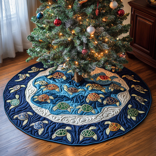 Turtle TAI041124536 Quilted Tree Skirt