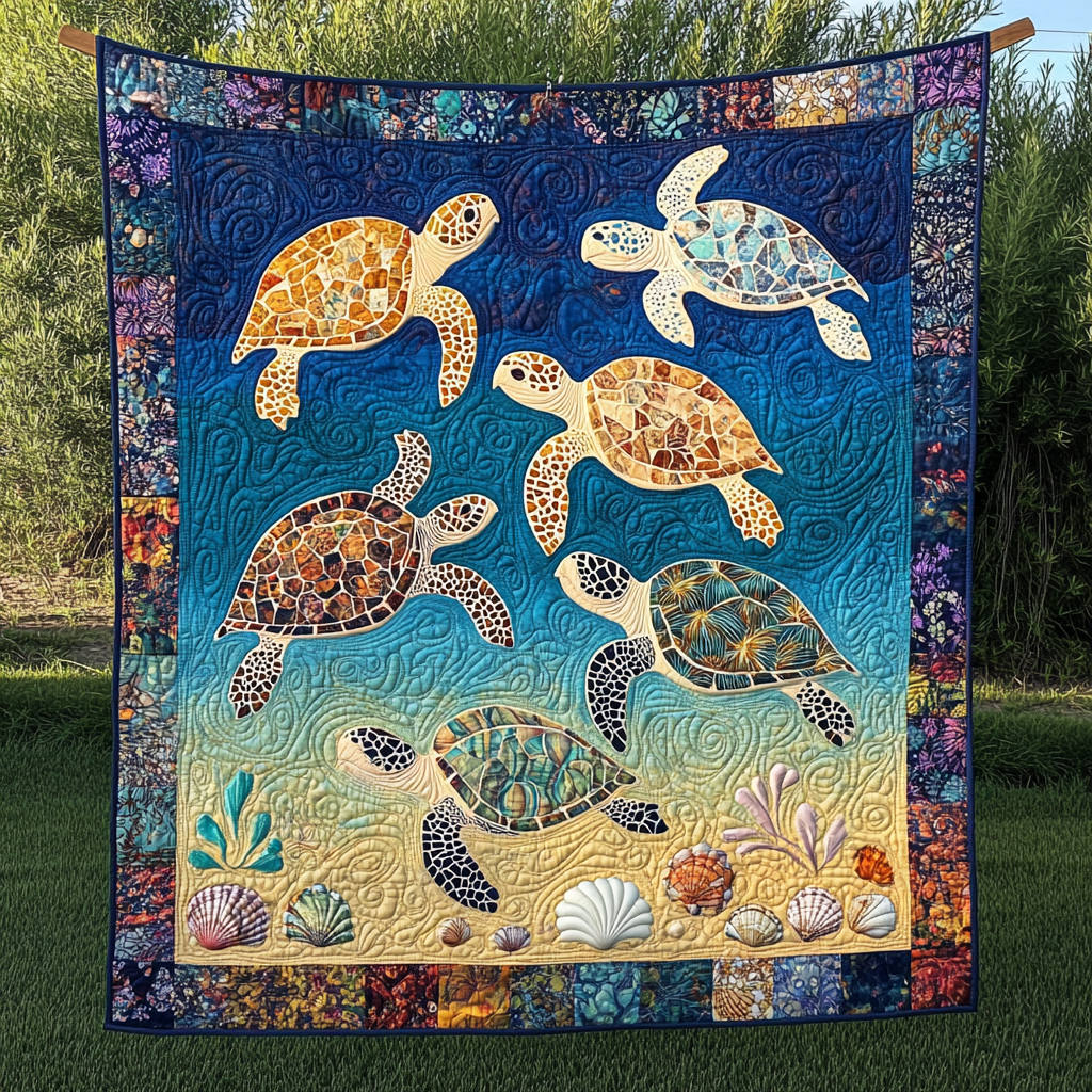 Turtle TAI311024285 Quilt Blanket