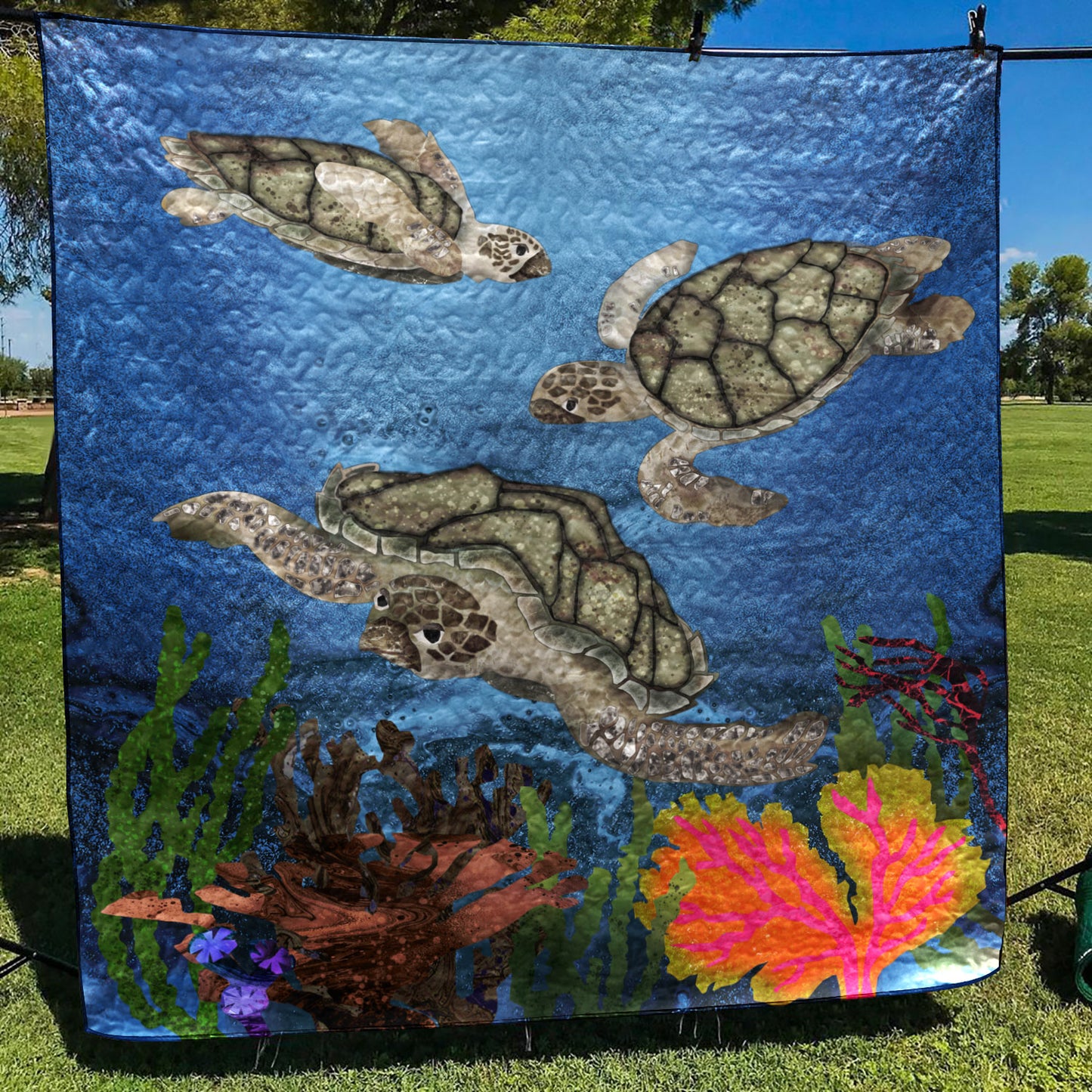 Turtle CLA260681 Art Quilt