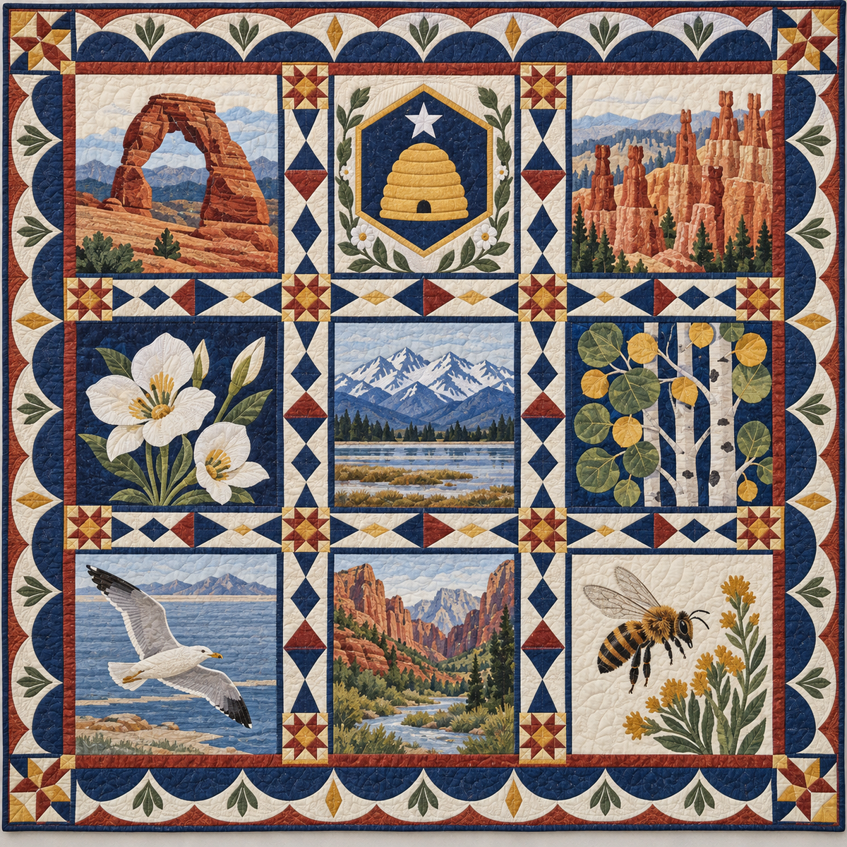Utah Heritage Album TD181026836 Quilt Blanket