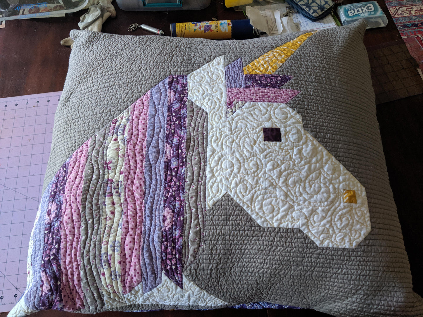 Unicorn CLA080424108 Quilted Pillow Case