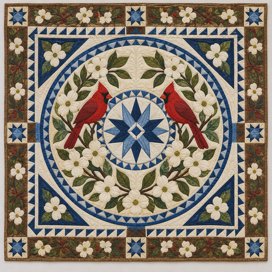 Virginia Cardinal Commonwealth TD1410261134 Quilt Blanket