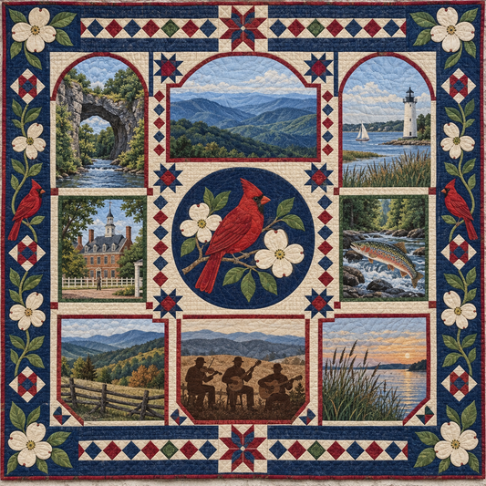 Virginia Landmark Windows TD181026843 Quilt Blanket