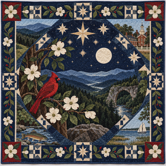 Virginia Night Garden TD181026845 Quilt Blanket