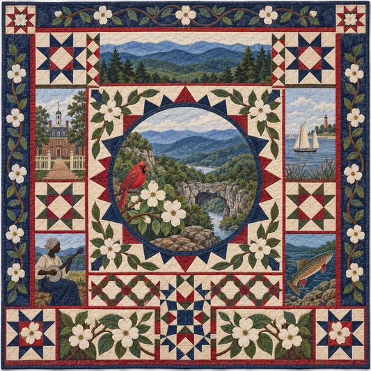 Virginia Celebration In Cloth TD181026850 Quilt Blanket