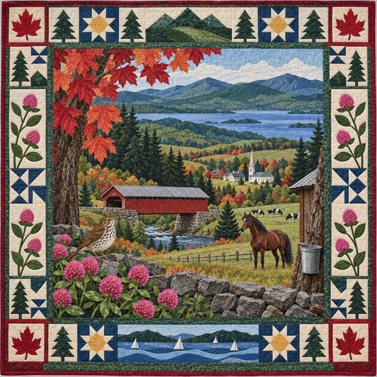 Vermont Landscape Tapestry TD181026851 Quilt Blanket